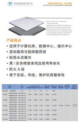 武漢防靜電地板產品相冊與服務——武漢市興鐵新型材料